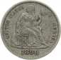 Preview: USA 1 Dime 1890 - Seated Liberty